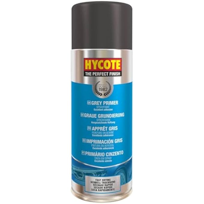 HYCOTE GREY PRIMER SPRAY PAINT 400ML - Image 1